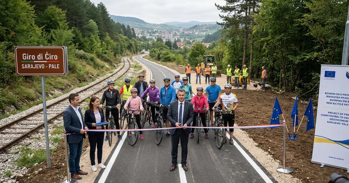 AB Desteğiyle Saraybosna-Pale Bisiklet Yolu Hizmete Girdi