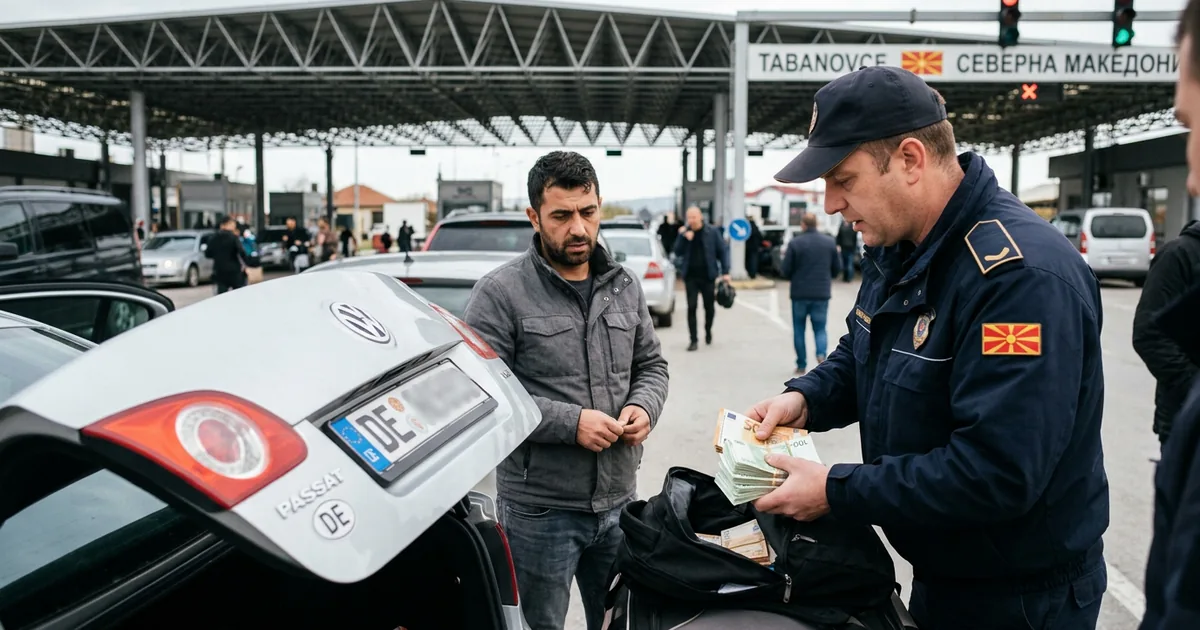 Tabanovce Sınır Kapısı'nda 64 bin avroya el konuldu