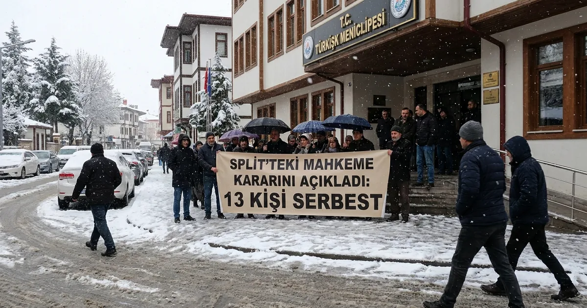 Split'teki mahkeme kararını açıkladı: 13 kişi serbest