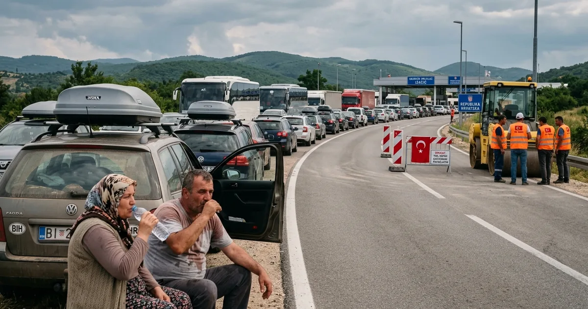 Bosna Hersek'te yaz trafiği: Sınır kapılarında uzun kuyruklar