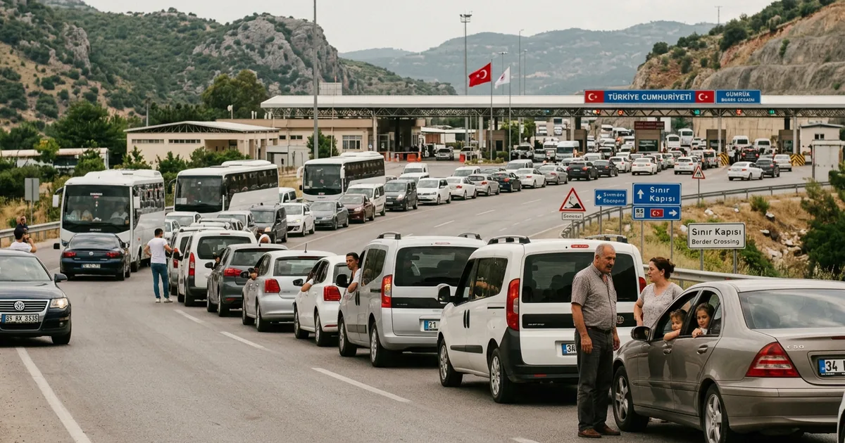 Turist sezonu başladı: Sınır geçişlerinde uzun kuyruklar