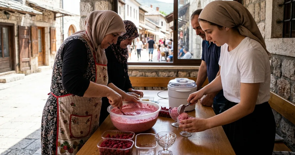 Evde 15 dakikada hazır: Pratik ahududu dondurması tarifi