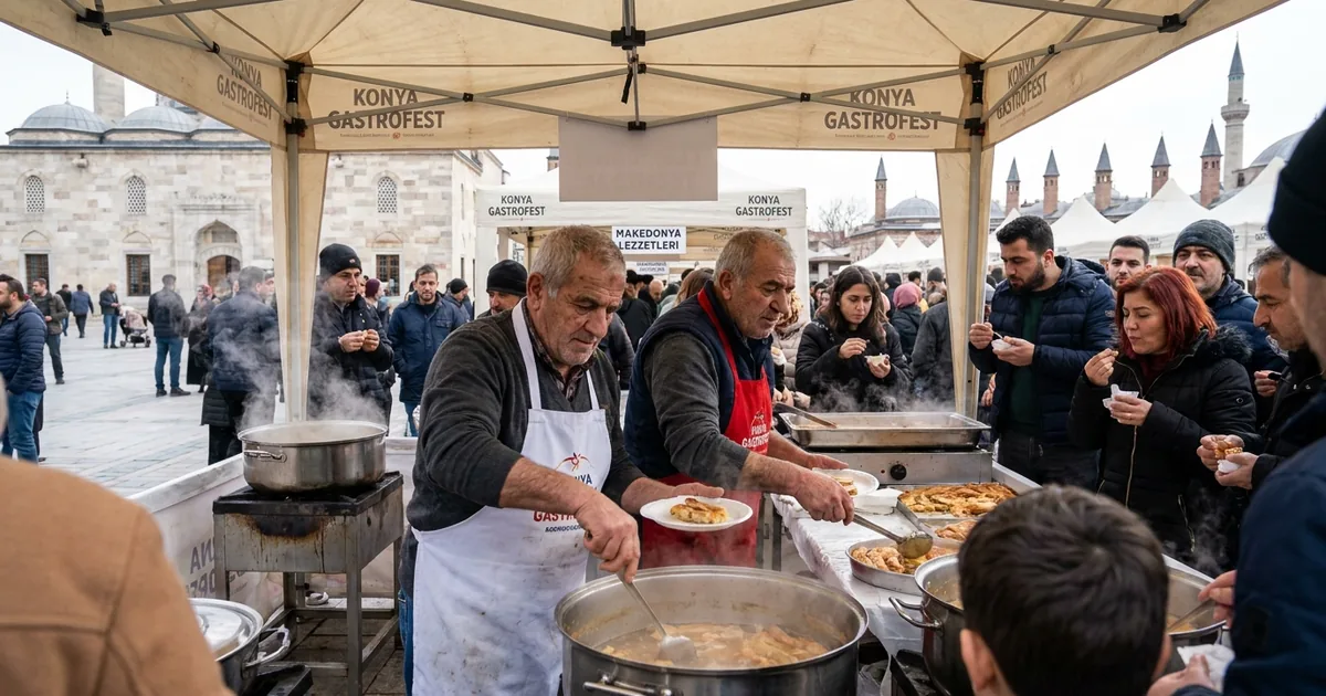 Makedonya lezzetleri Konya GastroFest'te tanıtılacak