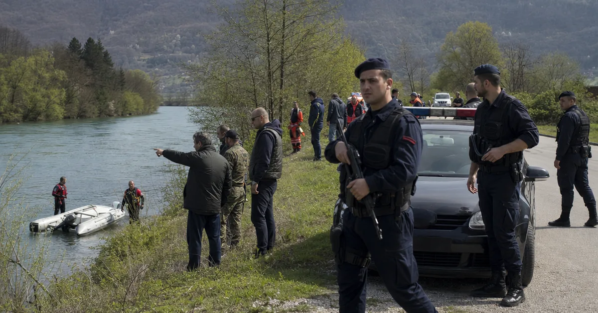 Zvornik'te Drina Nehri'nde Kaybolan Çocuk Aranıyor