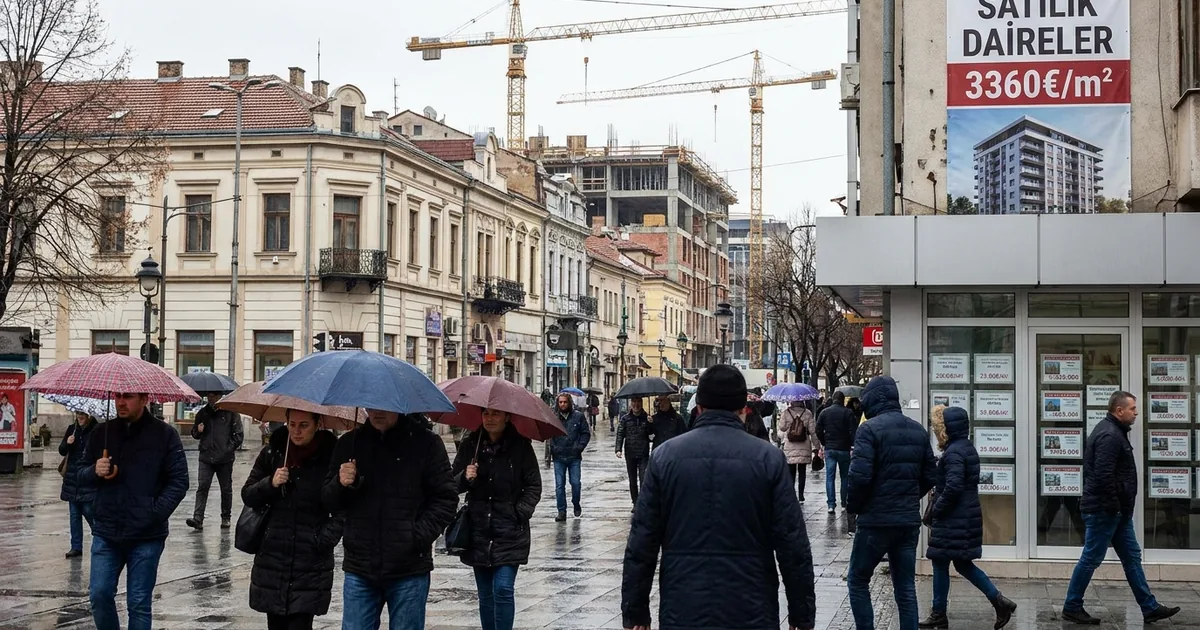 Üsküp Merkez'de metrekare fiyatı 3 bin 360 avroya yükseldi