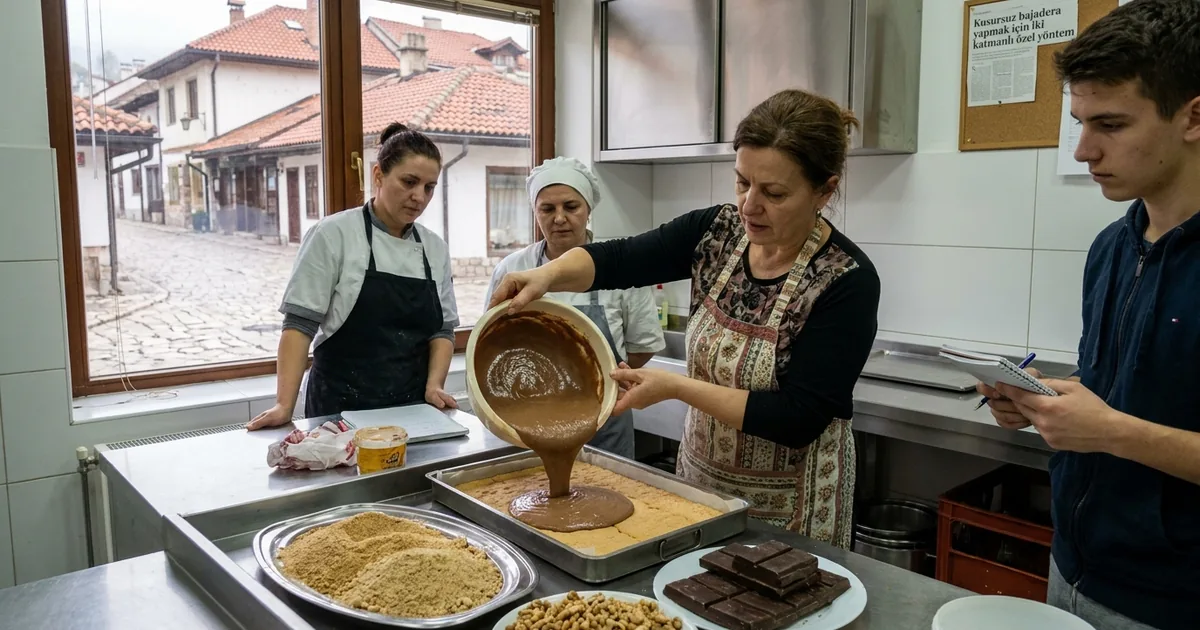 Kusursuz bajadera yapmak için iki katmanlı özel yöntem