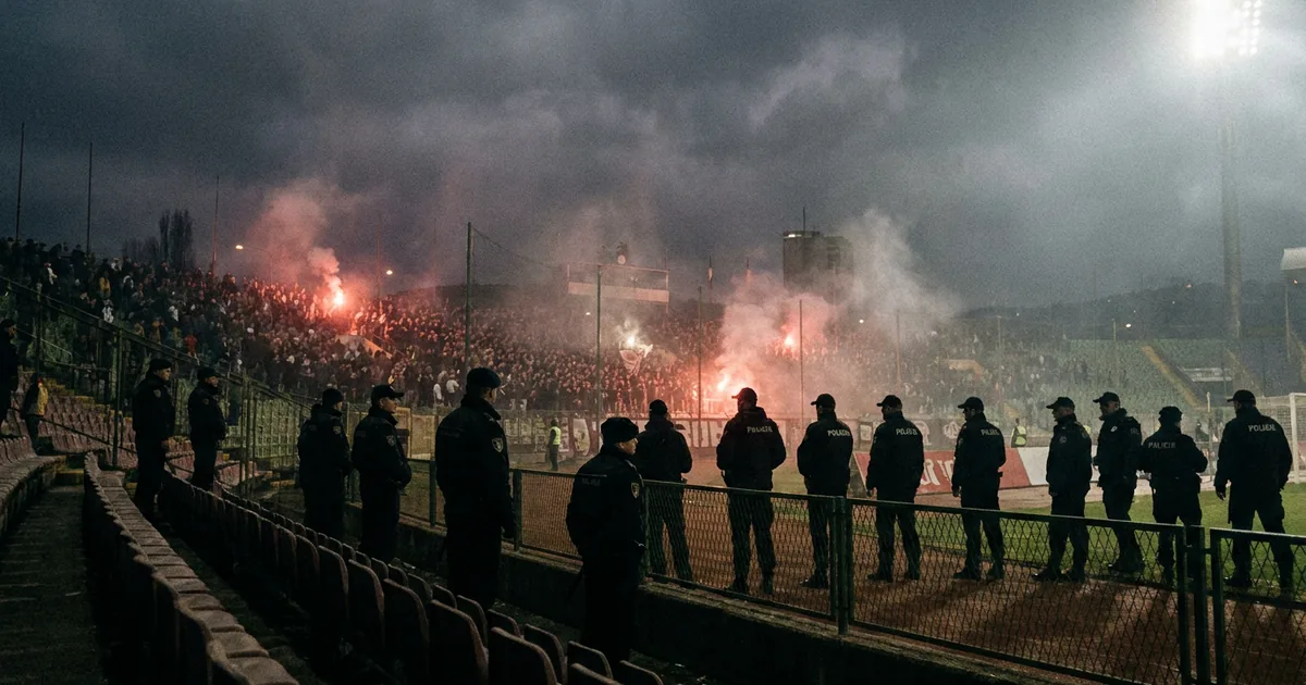 Çelik - Zrinjski maçında tribünlerde pirotekniği gerginliği - Bosna Haber