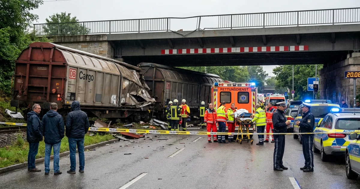 Münih'te Yük Treni Köprüden Düştü: Bir Kişi Ağır Yaralı - Bosna Haber