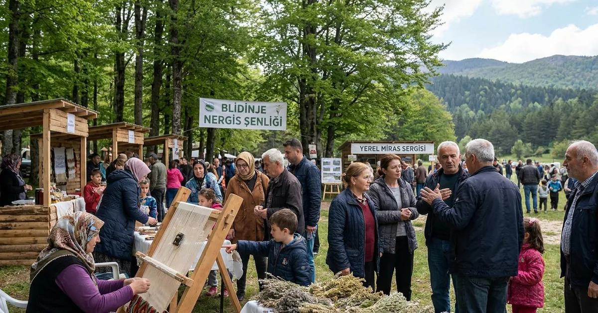 Blidinje'deki Nergis Şenliği'nde Yerel Miras Tanıtımı