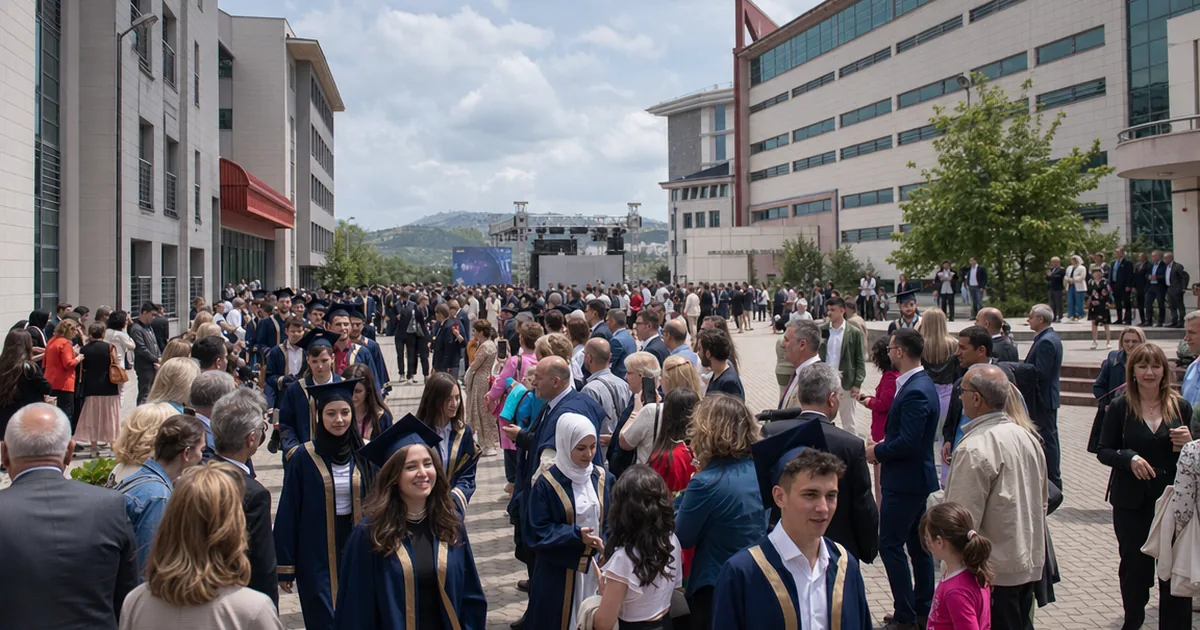 Uluslararası Balkan Üniversitesi'nden Yüzlerce Öğrenciye Veda