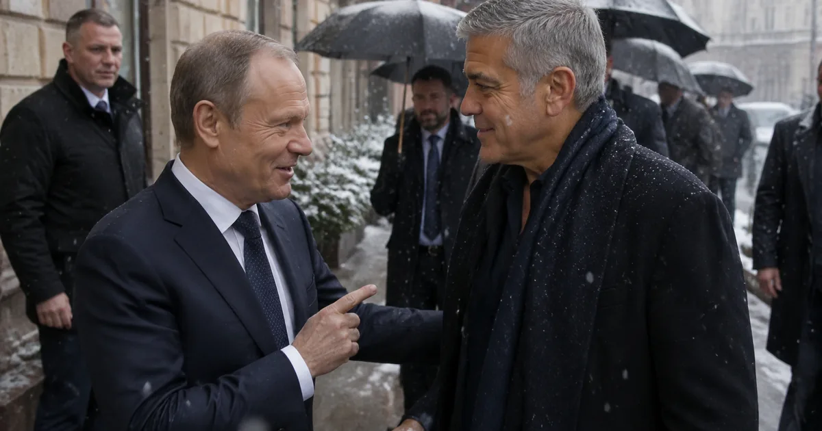 Polonya Başbakanı Tusk'tan Clooney'ye Esprili Karşılama