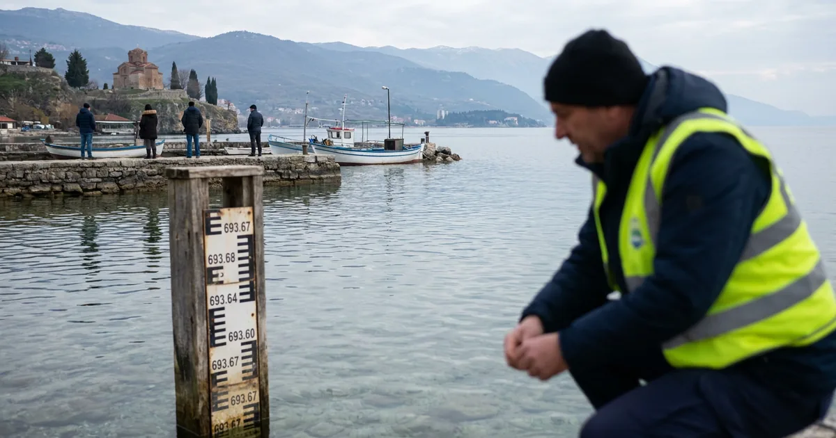 Ohri Gölü su seviyesi Ağustos ortalamasını 21 cm geçti