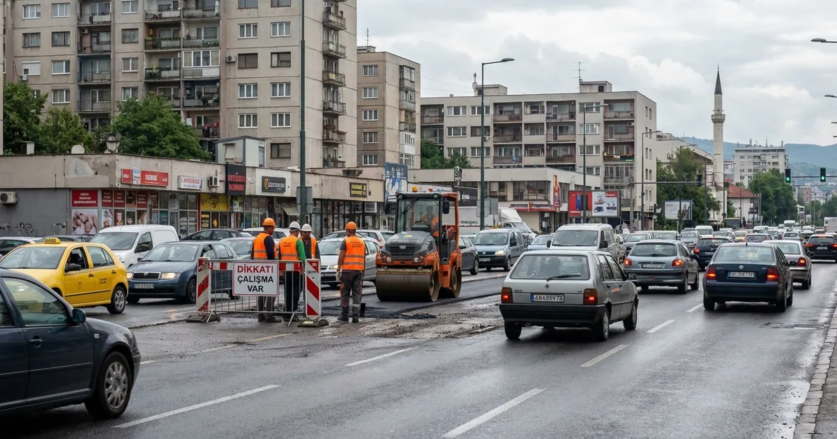 Bosna Hersek'te Hafta Sonunda Trafik Akışı Normal Seyirde