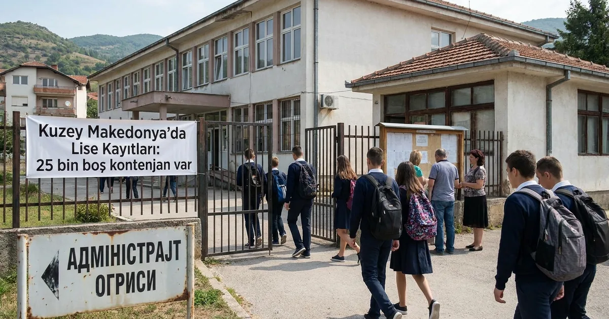 Kuzey Makedonya’da lise kayıtları: 25 bin boş kontenjan var