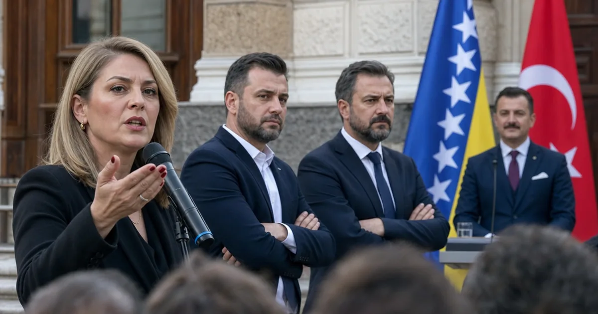 Sabina Ćudić'ten Izetbegović ve Komšić'e Sert Eleştiri