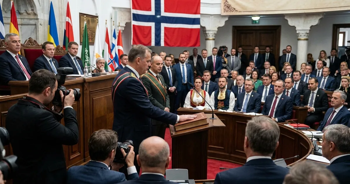 Norveç Kralı VIII. Haakson anayasaya bağlılık sözü verdi