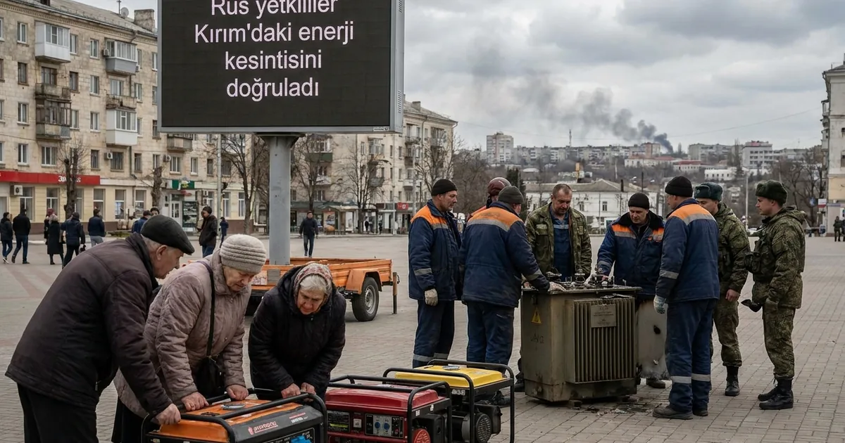 Rus yetkililer Kırım'daki enerji kesintisini doğruladı