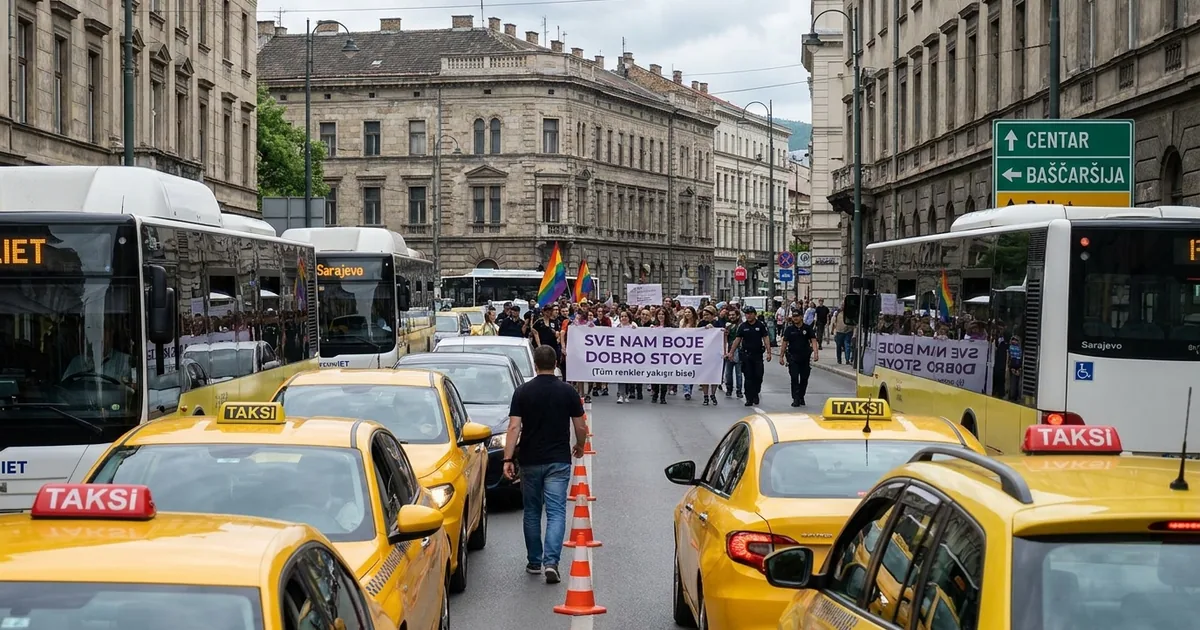 Saraybosna Onur Yürüyüşü Yeni Rotasında: Trafik Düzenlemeleri