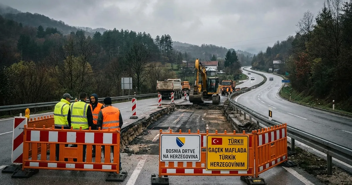 Otoyol A-1’de Kakanj-Lašva arası 3 km’lik bölüm kapalı