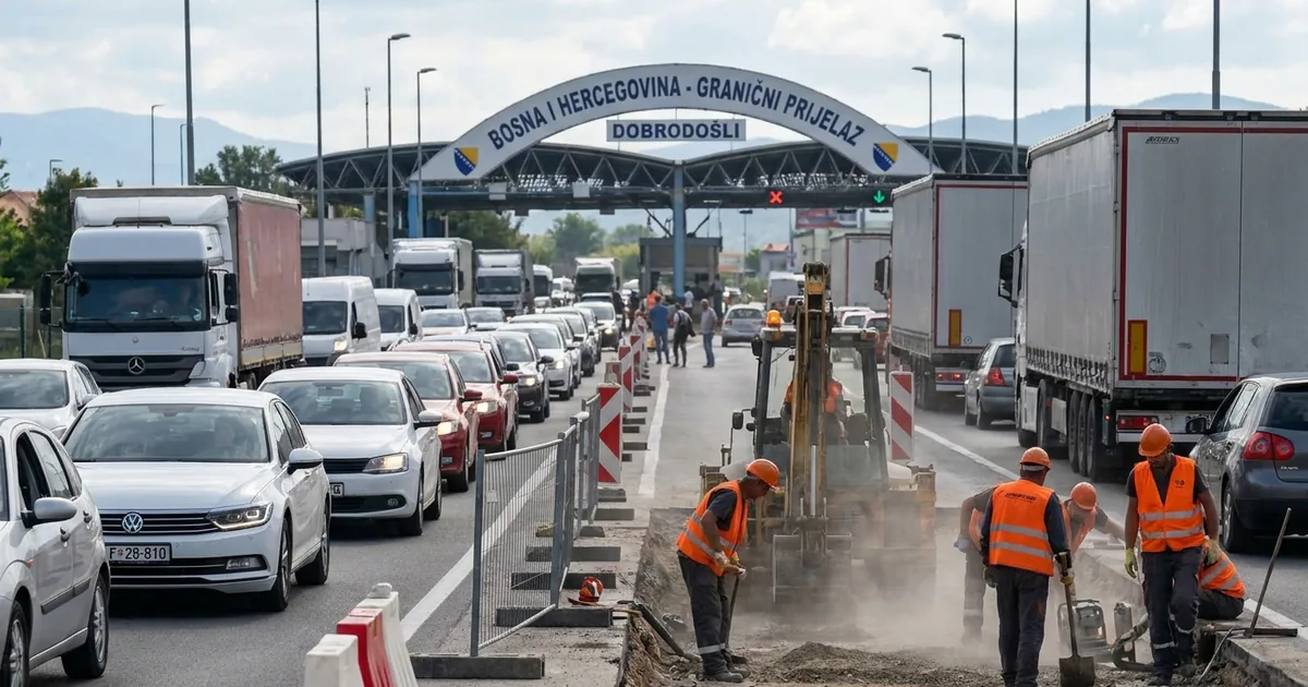 Bosna Hersek sınır kapılarında yoğun trafik artışı yaşanıyor