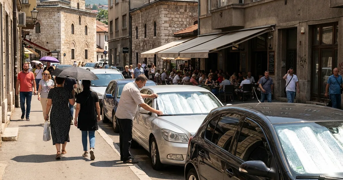 Bosna Hersek’te yaz sıcağına karşı araç koruma yöntemleri