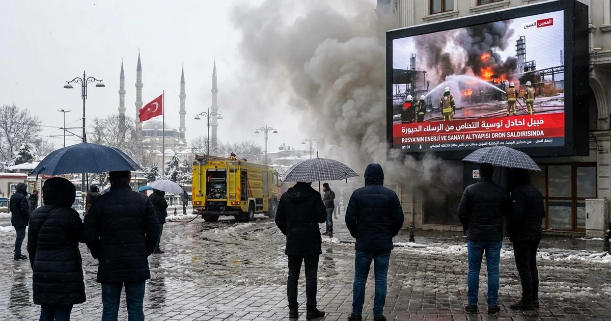 Rusya'nın enerji ve sanayi altylaşımı dron saldırısında
