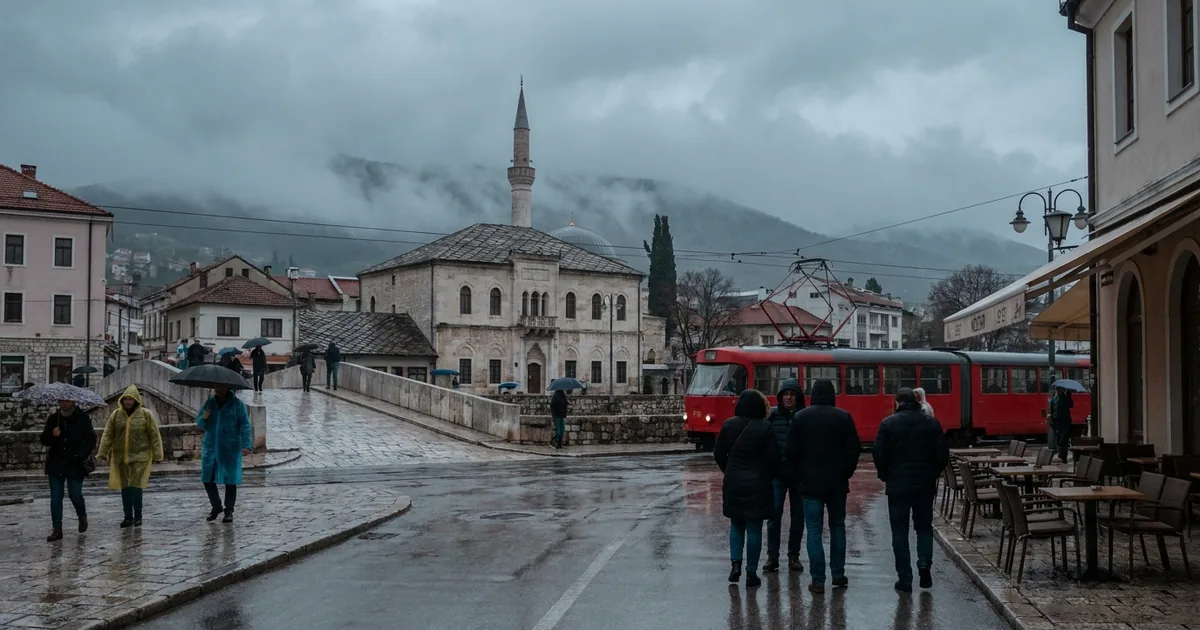 Bosna Hersek genelinde bulutlu ve yağışlı hava hakim