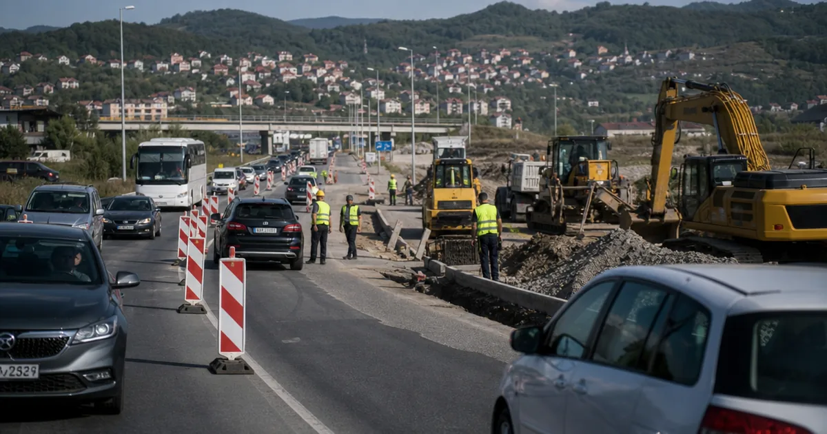 Kakanj-Lašva Otoyolu'nda Çalışma: Trafik Akışı Değişti