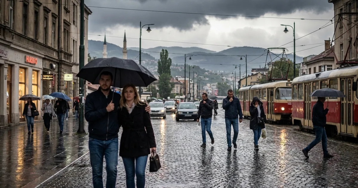 Saraybosna'da hava durumu: Yağmur ve rüzgar geliyor
