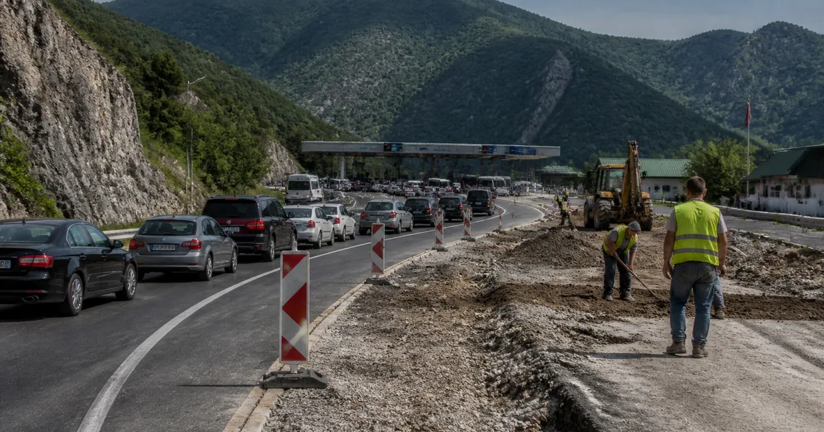 Bosna Hersek sınır kapılarında araç kuyrukları oluştu